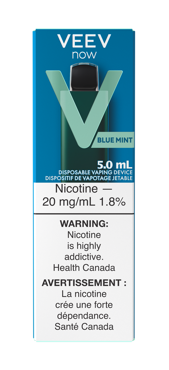 elf bar vape uk VEEV NOW Blue Mint Flavour Disposable Vape (18 mL)