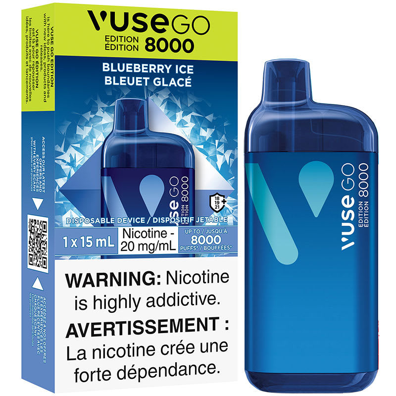 s] Blueberry Ice sale VuseGO 8000 puff 20mg/ml Sale  vapewholesaler.ca