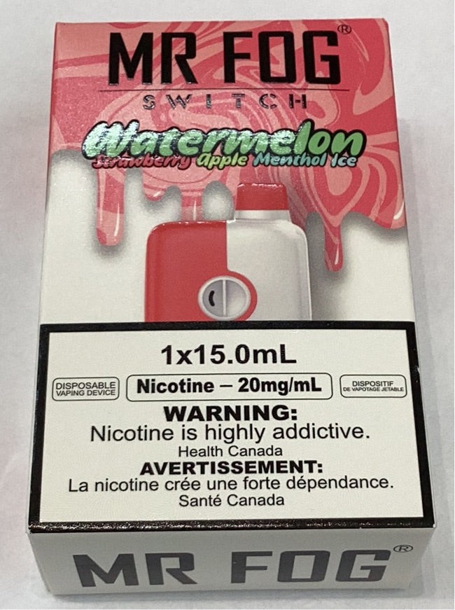 s] Watermelon Strawberry Apple Menthol Ice Mr Fog 5500 15ml 20mg Sale   vapewholesaler.ca