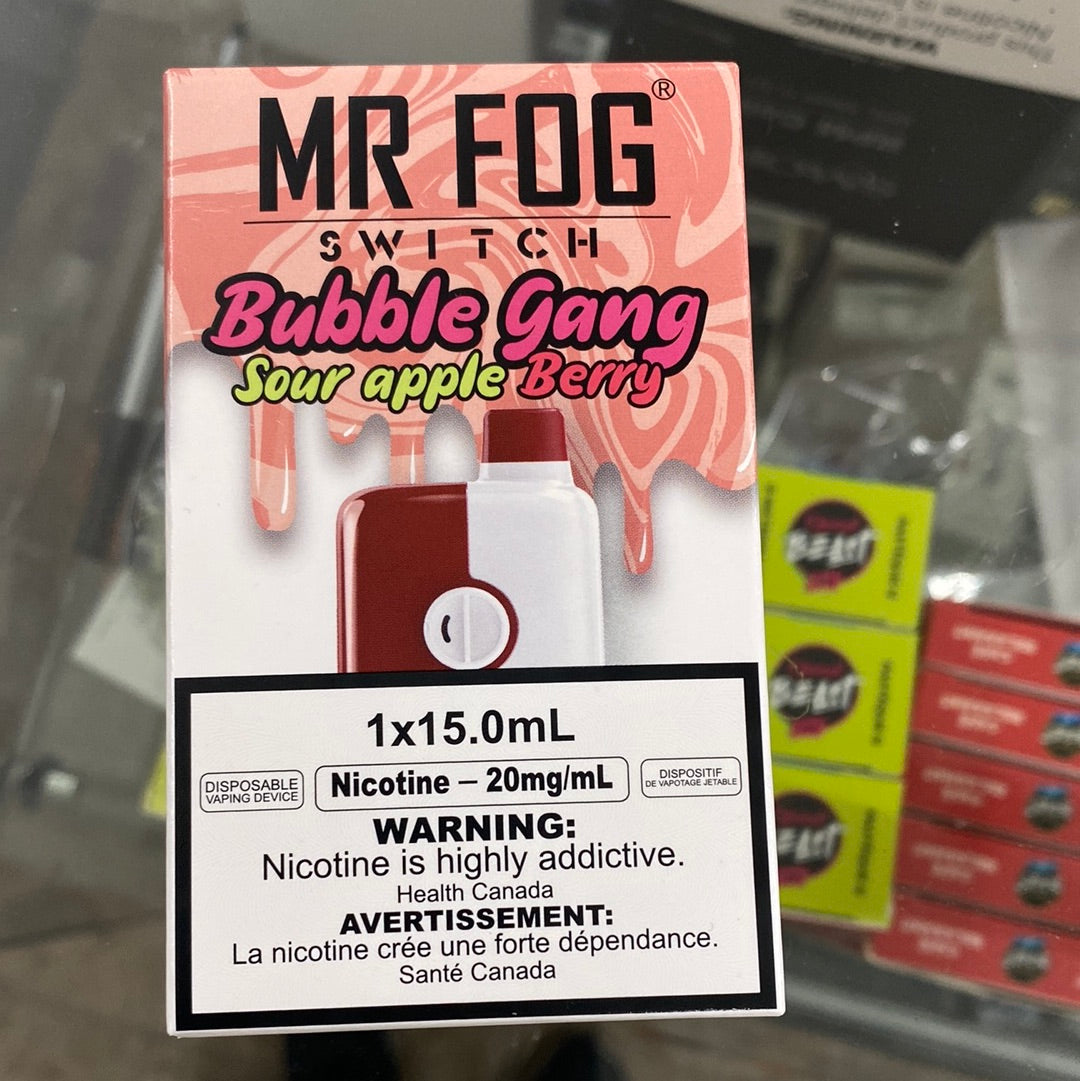 Mr Fog Switch Canada Mr Fog Switch 5500 Disposable-Mr Pepper-Vapexcape  Regina Vape & Bong Vapexcape Vape SuperStore-Vape & Bong Shop