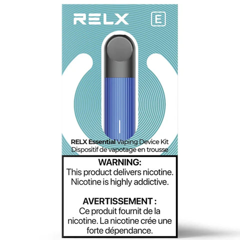 RELX essential vaping device Sale Kit Steel Blue