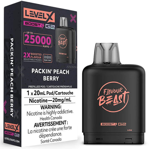 Packin Peach Berry LevelX Boost G2 25K (Without Battery)