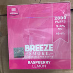 Raspberry Lemon BREEZE 2000 puffs