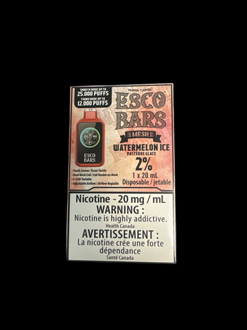 [s] Watermelon Ice Esco bars 25k 1x20ml sale 8