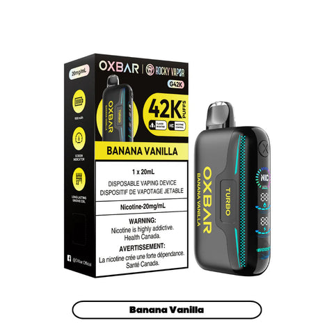 [s] Banana Vanilla Oxbar 42K 20mg 20mI