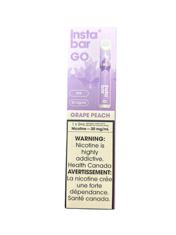 Insta bar GO Grape peach  2ml 20mg