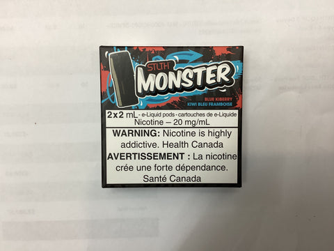 [S] Blue Kiberry Stlth Monster pods 2/pk blend 20mg