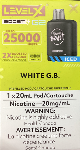 [S] White G B LevelX G2 25K (Without Battery)
