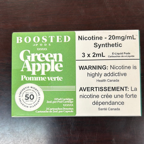 [s] Green apple by Boosted 3/pk,synthetic 50 20mg