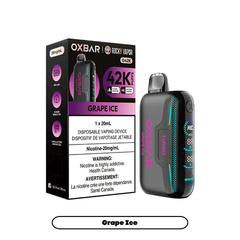 [s] Grape Ice Oxbar 42K 20mg 20mI sale 6