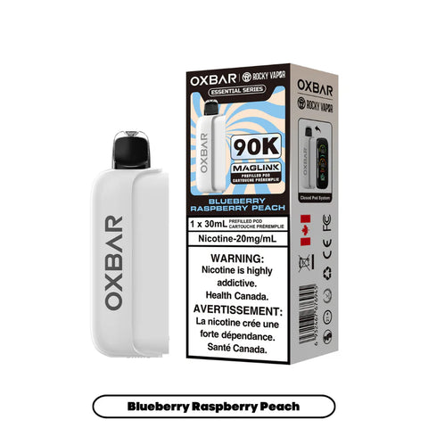 [S] Blue Raspberry Peach Oxbar Prefill Pod 90k 20mg 30mI