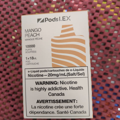Mango Peach ZpodLEX 10000 puffs