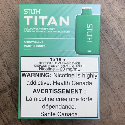 [s] Smooth Mint STLTH Titan 10kpuffs 20mg19ml