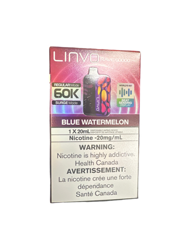 Blue watermelon Linvo 60k Rave Pro 20mg 20ml