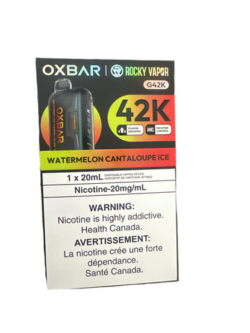 [O] watermelon cantaloupe ice Oxbar 42KO 20mg 20mI