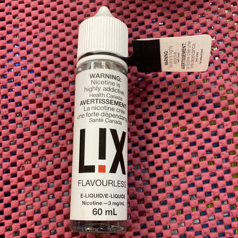 Lix flavourless 3mg 60ml