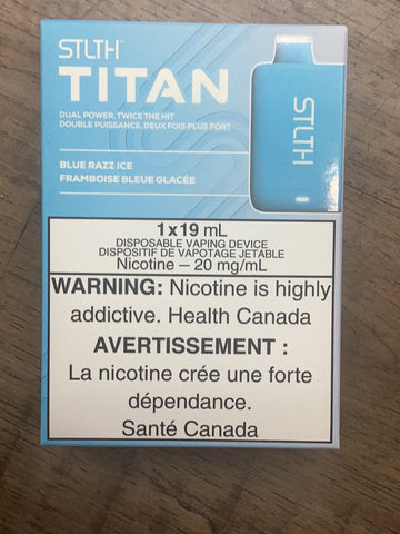 [s] Blue Razz ice STLTH Titan 10kpuffs 20mg19ml