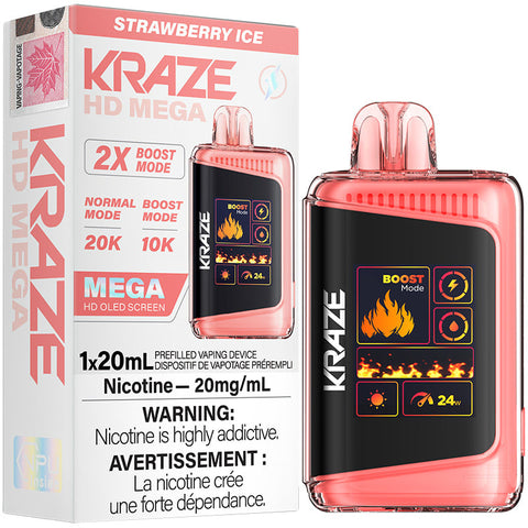 [S] Strawberry Ice Kraze HD Mega 20K 20mg 1*20ml