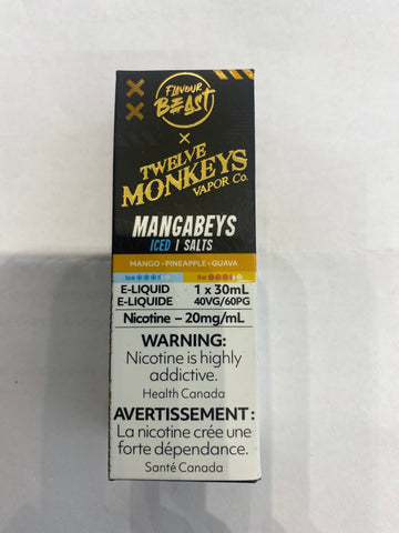[O]Mangabeys Iced 20mg/30ml Flavour Beast X 12 Monkey