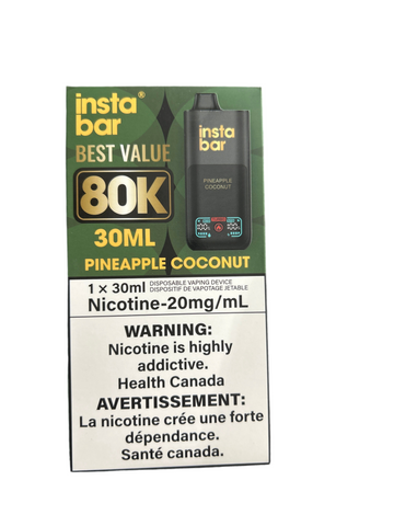 [S] Pineapple Cocunut Insta bar 80k 30ml 20mg