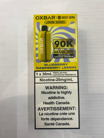 [S] Blueberry Raspberry Lemon Oxbar Prefill Pod 90k 20mg 30mI