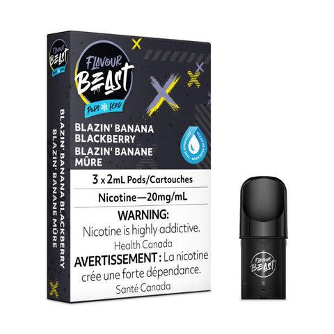 [S] Blazin’ banana blackberry 3/pk FlavourBeast 20mg sale sale12