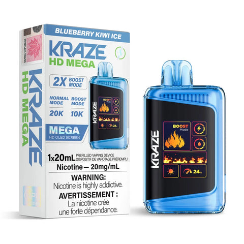 [S] Blueberry Kiwi Ice Kraze HD Mega 20K 20mg 1*20ml