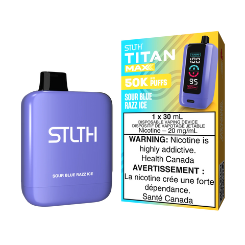 [S] Sour Blue razz Ice STLTH Titan 50k 20mg 30ml