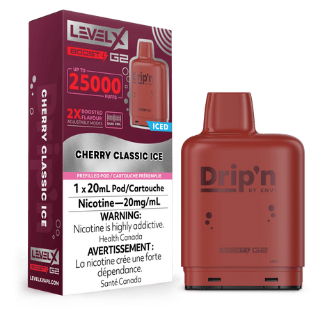 [O] Cherry Classic Ice LevelX Drip’n BoostG2 25KO  (Without Battery)