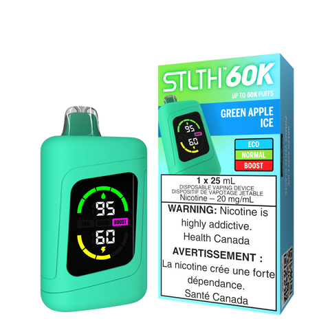 [S] Green Apple Ice STLTH 60k 20mg25ml