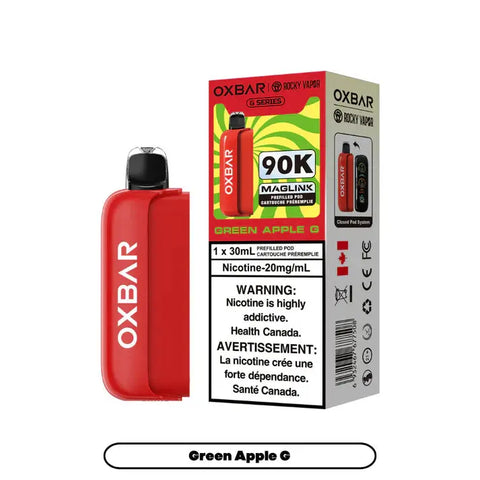 [S] Green Apple G Oxbar Prefill Pod 90k 20mg 30mI
