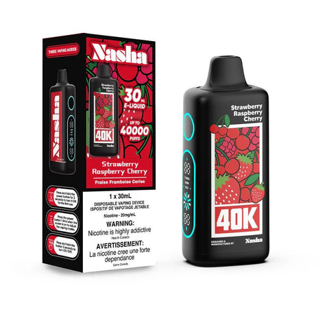 [O]  strawberry Raspberry  Cherry 1x30ml 40k Nash sale 20mg/mL