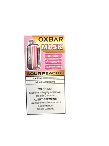 [S] Sour Peach G Oxbar M85K 20mg 25mI