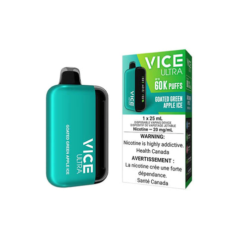 Goated Green Apple Ice Ultra Vice 60k 20mg 25ml