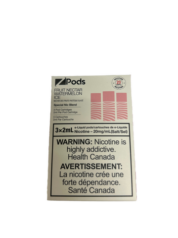 [O] Fruit Nectar Watermelon Ice Zpod 3/pk blend 20mg sale7