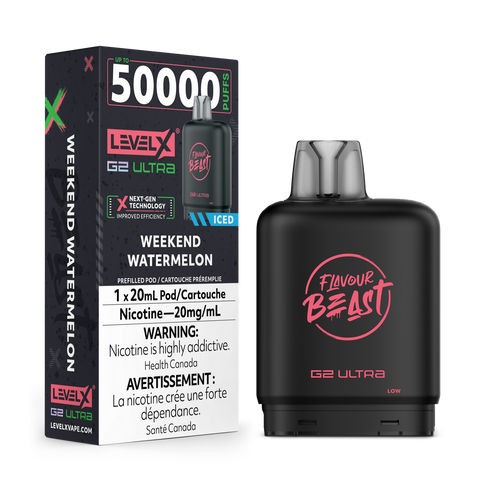 [O] Weekend Watermelon iced LevelX 50KO (Without Battery)