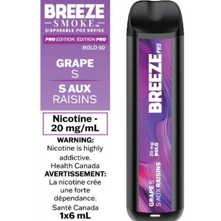 Grape S Breeze Synthetic 50 2000 20mg 6ml sale 8
