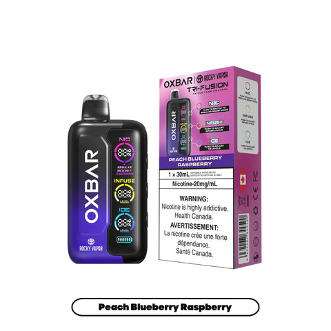 [S] Peach Blueberry Raspberry Oxbar Tri Fusion 45K 20mg 30mI