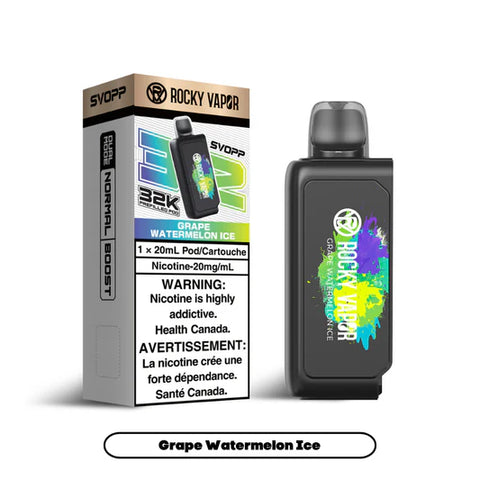 [S] Grape Watermelon Ice Rocky Vapor OXBAR 32K [Prefilled Pods](without battery)