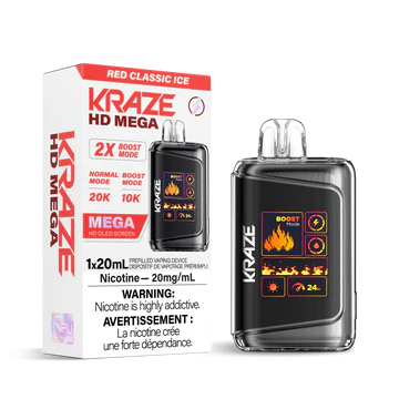 [S] Red Classic Ice Kraze HD Mega 20K 20mg 1*20ml