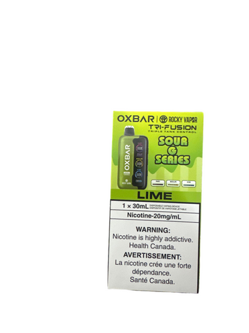 [S] Lime Oxbar Tri Fusion SOUR G SERIES 45KO 20mg 30mI