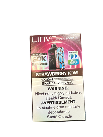 Strawberry kiwi Linvo 60k Rave Pro 20mg 20ml