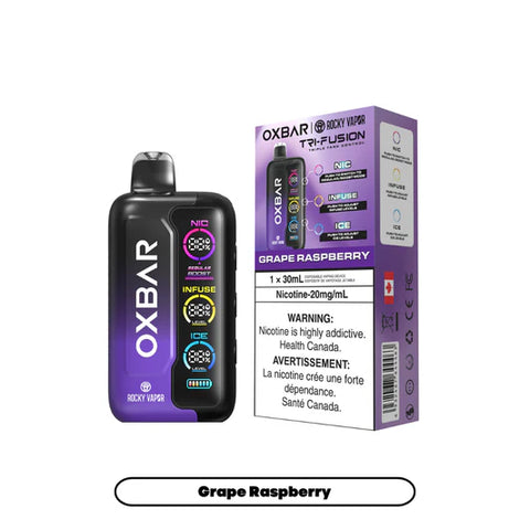 [S] Grape Raspberry Oxbar Tri Fusion 45K 20mg 30mI