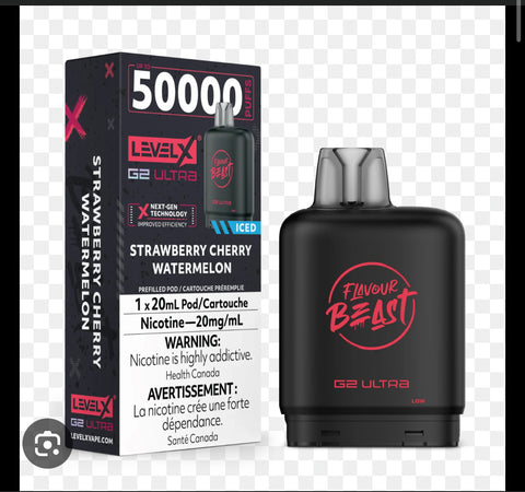 [O] Strawberry Cherry Watermelon LevelX 50KO (Without Battery)