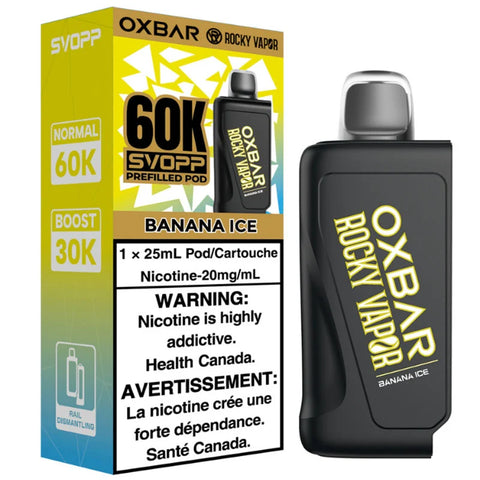 [S] Banana Ice Oxbar Rocky Vapor 60K 20mg 25mI
