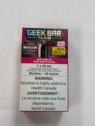 Sour Peach Ice GeekBar Pulse X 25k 20mg 20mI
