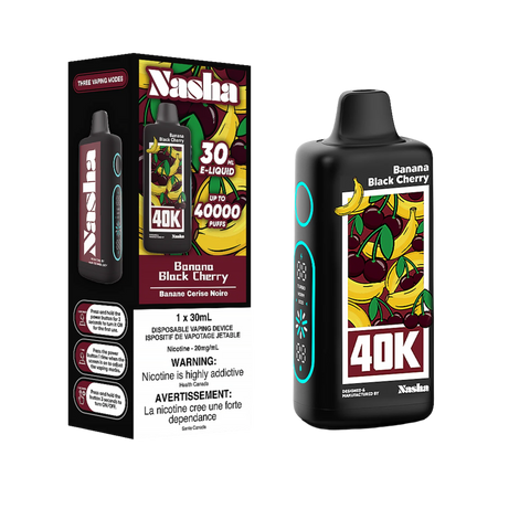[O] Banana Black Cherry 1x30ml 40k Nasha 20mg/ sale