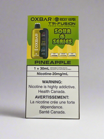 [S] Pineapple Oxbar Tri Fusion SOUR G SERIES 45KO 20mg 30mI