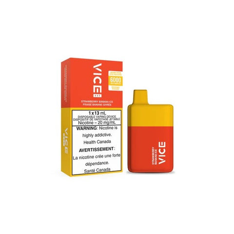 Strawberry Banana ice Vice 6000 20mg 13ml