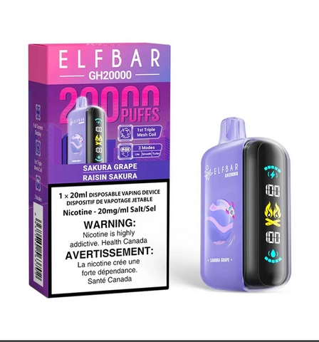 [s] Sakura Grape Elfbar 20k Sunit Edition 20mg 1x20ml sale 8